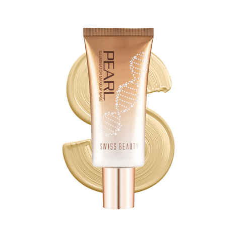 Swiss Beauty Pearl Illuminator Makeup Base - 1 Golden-Pink (35 gm)