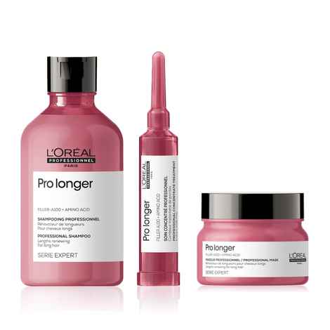 Buy L'Oreal Professionnel Serie Expert Pro Longer Shampoo + Hair Mask + Treatment Concentrate (300ml+250gm+15ml) |For Long Hair - Purplle