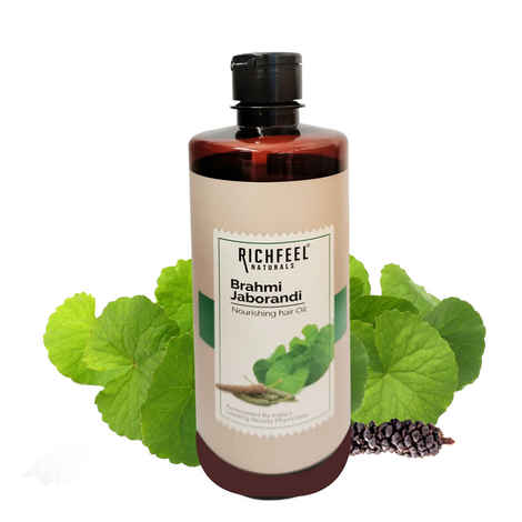 Buy Richfeel Brahmi Jaborandi Hair Oil (500 ml) - Purplle