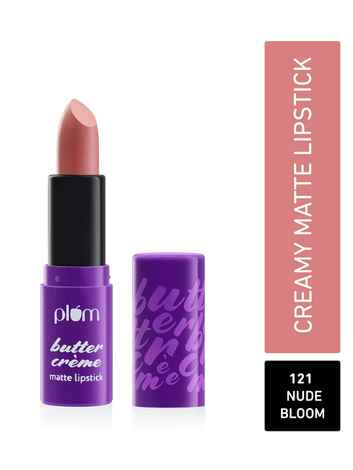 Buy Plum Butter Creme Matte Lipstick | Creamy Matte Finish | Highly Pigmented |121 Nude Bloom - Purplle