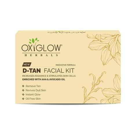 Buy OxyGlow Herbals D-Tan Facial Kit,53 gm, Revives dull-skin, Instant Glow - Purplle