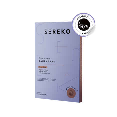 Buy SEREKO Calming Candy Tabs Supplements, Improve Quality Sleep, Reduce Stress Levels, Mood Swings & Enhance Overall Skin Health for Women & Men | Non - Addictive (10 Tabs) - 10 tablets - Purplle