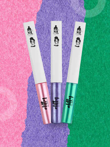 Buy Elitty Eye Gotta Feeling - Show Me Shimmer Combo (Lucid Dreaming - Purple,Space Goddess -Pink,Power Move - Emerald) Infused with Witch Hazel, Vegan & Cruelty Free Combo of 3 - Purplle