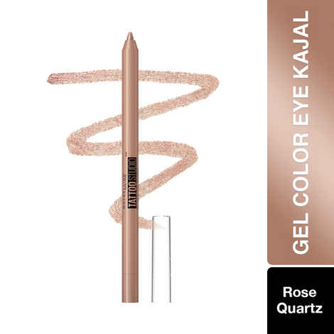 Buy Maybelline New York Tattoo Gel Colored Kajal, Metallic Finish, Rose Quartz, 1.2 gm - Purplle
