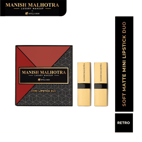 Buy MyGlamm Manish Malhotra Retro Soft Matte Mini Lipstick SetA 3 gm - Purplle