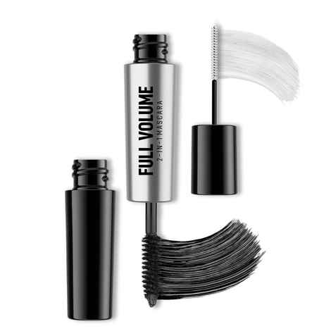 Buy Renee Full Volume 2-in-1 Mascara With Primer, Long Lasting Weightless Waterproof, Volumizes, Lengthens & Conditions the Lashes with Intense Color & Clump Free Application, Enriched With Vitamin E 10 ml - Purplle