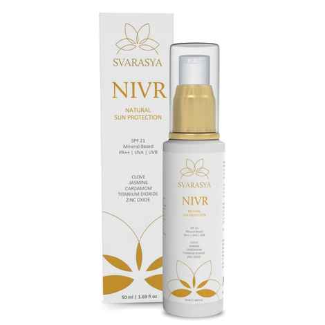 Buy Svarasya Nivr Sunscreen Lotion Cream With Spf 21 50 ml - Purplle