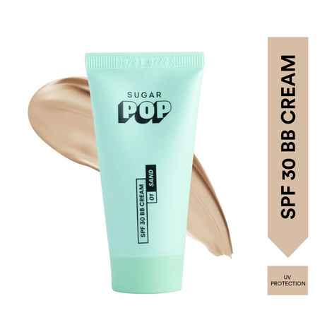 Buy SUGAR POP SPF 30 + BB Cream - 01 Sand - Lightweight, Blendable, Long Lasting Natural Finish for Indian Skin, Intensely Hydrating, Skin Brightening l Built-in SPF 30 for UV Protection for Women l 25 gm - Purplle