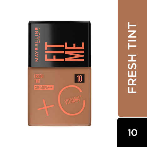 Buy Maybelline New York Fit Me Fresh Tint With SPF 50 & Vitamin C, Shade 10 | Natural Coverage Skin Tint For Daily Use (30 ml) - Purplle