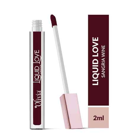 Buy Olivia Liquid Love LipstickSangria Wine 1 - 10 ml - Purplle