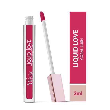 Buy Olivia Liquid Love LipstickCoral Lush 9 - 2 ml - Purplle
