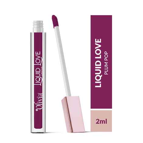 Buy Olivia Liquid Love LipstickPlum Pop 12 2 ml - Purplle