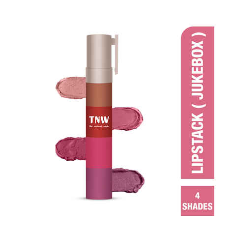 TNW The Natural Wash Lipstack- 02. Jukebox | With Jojoba oil, Vitamin E & Shea butter | Ultra Pigmented | Transferproof | 6.4 gm