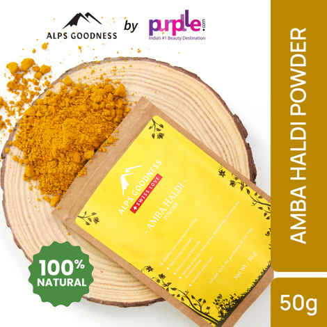 Alps Goodness Powder - Amba Haldi (50 gm) | 100% Natural Powder | No Chemicals, No Preservatives, No Pesticides | Face Mask for Even Toned Skin | Face Mask for Glow