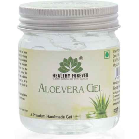 Buy Healthy Forever Homemade Light Weight Pure Aloe Vera Gel for All Skin Types (Pack of 1) 120 g - Purplle