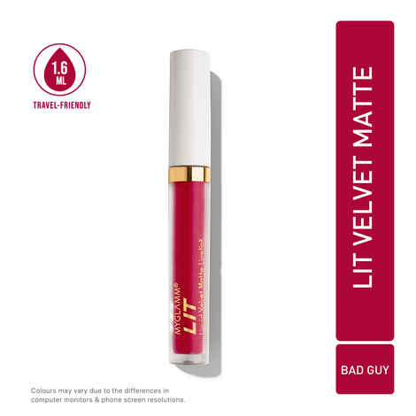 Buy MyGlamm LIT Velvet matte Liquid Lipstick - Bad Guy - 1.6 ml - Purplle