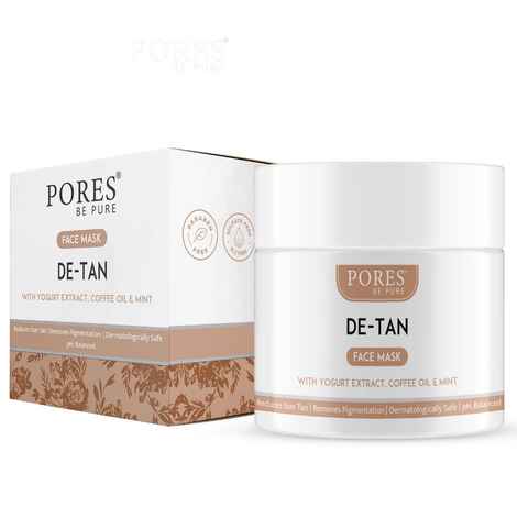 Buy PORES Be Pure De-Tan Face Mask For Radiant Glow, Remove Pigmentation | Tan Removal Face Pack For ALL Skin Types - 100 G - Purplle
