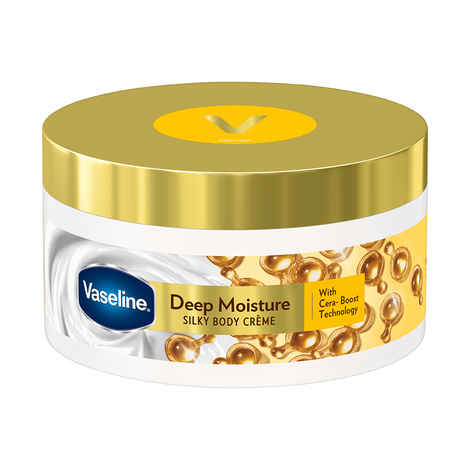 Buy Vaseline Deep Moisture Silky Body Creme, 180 gm With Cera-Boost Technology for Silky Smooth Skin - Purplle