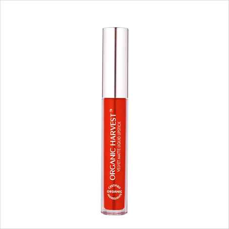 Organic Harvest Velvet Matte Liquid Lipstick - Red Apple, 2.6 ml