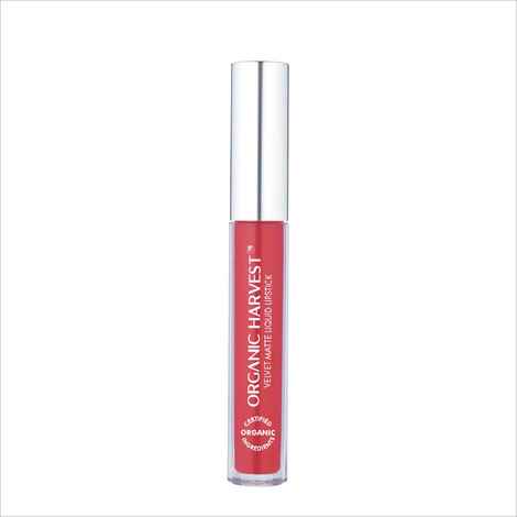 Buy Organic Harvest Velvet Matte Liquid Lipstick - Deep Berry Rose, 2.6 ml - Purplle