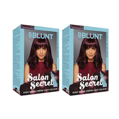 BBLUNT Salon Secret High Shine Creme Hair Colour - Black Natural Black Pack of 2