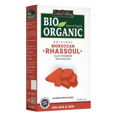 Buy Indus Valley bio organic 100% natural Moroccan Rhassoul clay powder-250 gm - Purplle
