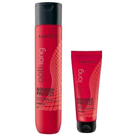 Buy Matrix Opti Long Nourish Protect Nourishing Shampoo Ceramide + Opti Long Professional Conditioner (350ml + 98 gm)|For Healthy, Long Hair - Purplle