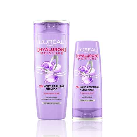 Buy L'Oreal Paris Hyaluron Moisture 72H Moisture Filling Shampoo 340 ml & L'Oreal Paris Hyaluron Moisture 72H Moisture Sealing Conditioner180 ml & - Purplle