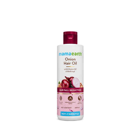 Mamaearth Onion Hair Oil with Onion & Redensyl for Hair Fall Control - 200 ml