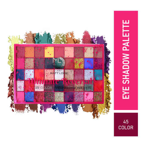 Mattlook Ultimate Reversal 45 Colour Eyeshadow Palette, (65gm)