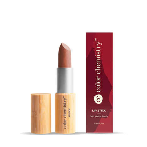 Buy Juicy Chemistry Lipstick, Soft Matte Finish, Intensely pigmented & long-lasting, Enriched with Rosehip & Green Tea - Certified Organic (3.5 gm) Antler LS14 - Purplle
