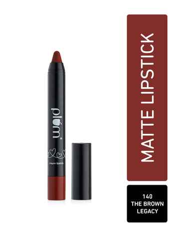 Buy Plum Twist & Go Matte Lipstick |Airbrushed Finish |The Brown Legacy - 140 (Chocolate Burgundy) - Purplle