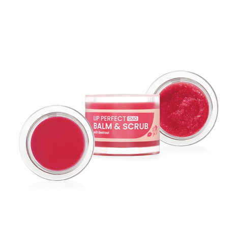 Buy Swiss Beauty Lip Perfect Duo Balm & Scrub with Beetroot Extract for Dark Lips | Moisturises Dry & Chapped Lips | Soft & Smooth Lips | For Men & Women 7 Gm Gram - Purplle