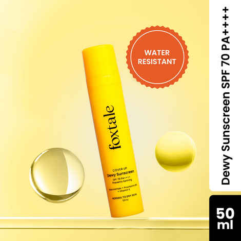 Buy FoxTale CoverUp SPFA 70 PA++ Dewy Sunscreen Cream - 50 ml - Purplle