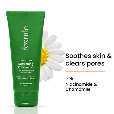 Buy Foxtale Refreshing Face Wash for Deep Cleansing with Niacinamide, Hydrates & Brightens - 100 ml - Purplle
