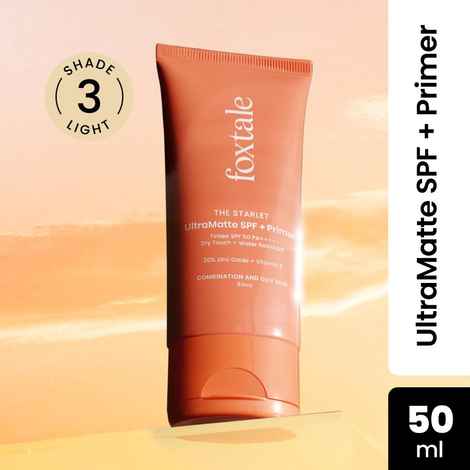Buy Foxtale Ultra Matte SPF 50 PA++++ & Primer | Shade 3 50 ml - Purplle