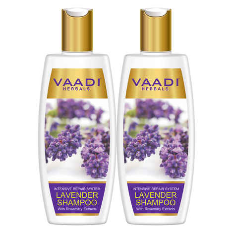 Buy Vaadi Herbals Value Pack of 2 Lavender Shampoo with Rosemary Extract (350 ml X 2) - Purplle