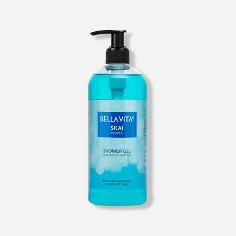 Buy Bella Vita Skai Aquatic Shower Gel 500 ml - Purplle