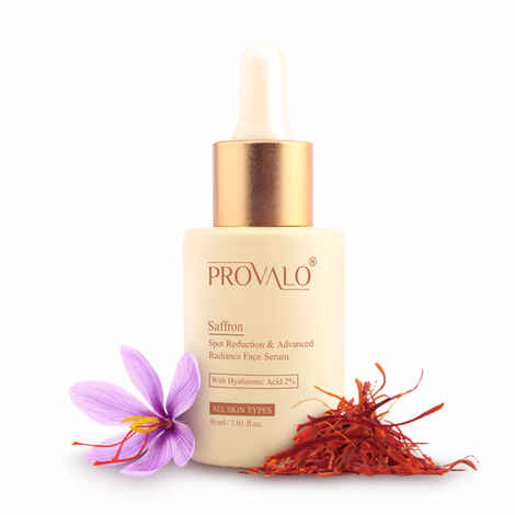 Buy Provalo Saffron & Hyaluronic Acid Face Serum for Spot Reduction & Advanced Radiance - 30 ml  - Purplle