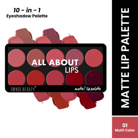 Swiss Beauty Lip Pallete - Multi-01 (12 gm)