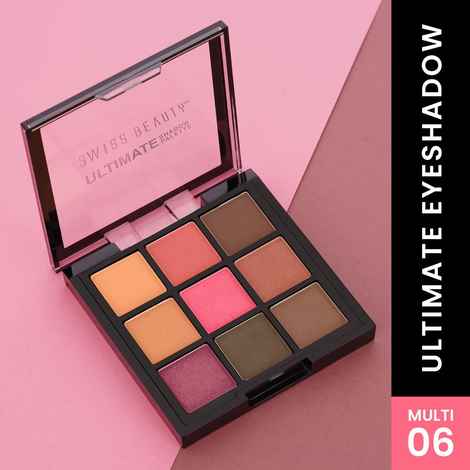 Swiss Beauty Ultimate Eyeshadow Palette Kit - Multi-06 (6 gm)