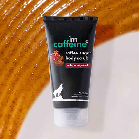 Buy mCaffeine Coffee Sugar body scrub with Pomogrante 120 gm - Purplle