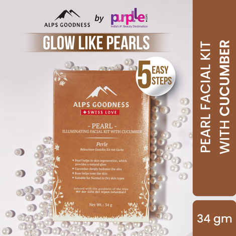 Alps Goodness Pearl Illuminating Facial Kit with Cucumber (34 gm)