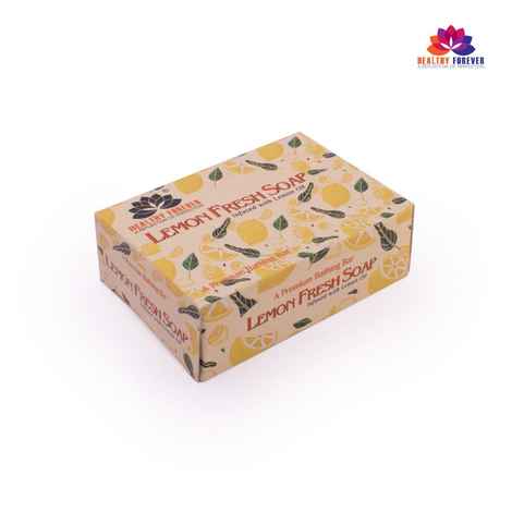 Buy Healthy Forever Homemade Lemon Fresh Soap with 100% herbal and pure ingredients for Sun tan 120 gm - Purplle