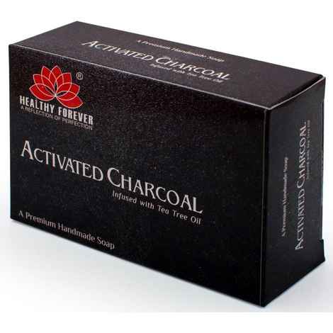 Buy Healthy Forever Activated Charcoal Skin Care Soap For Women & Men for Whitening, Acne,Blackheads 120 gm - Purplle