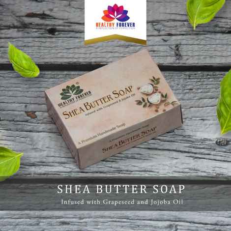 Buy Healthy Forever Pure Shea Butter Soap,Sulphate Parabens free for Pigmentation, Dark spot & Acne 120 g - Purplle