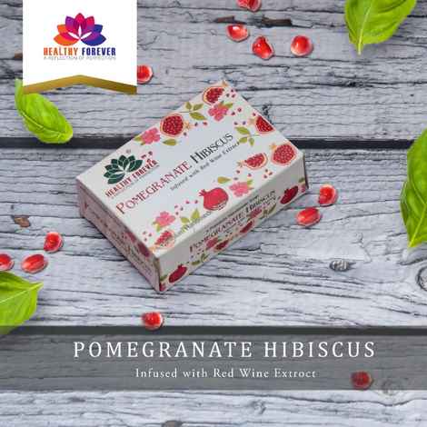 Buy Healthy Forever Sulphate Parabens free Pomegranate Hibiscus Red Wine Soap for Skin Whitening 120 g - Purplle