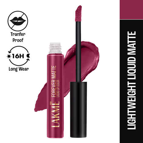 Buy Lakme Forever Matte Liquid Lip Color Red Divine 5.6 ml - Purplle