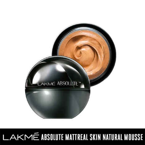 Buy Lakme Xtraordin-airy Mattereal Mousse Foundation |Matte Finish With SPF8 | 04 gmolden Creme | 25 gm - Purplle
