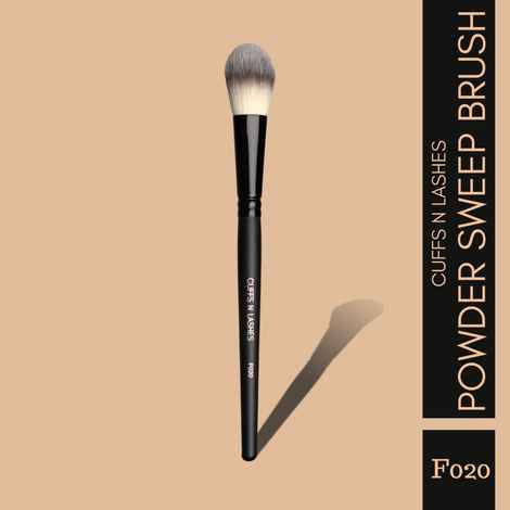 Cuffs N Lashes Makeup Brushes, F020 Powder Sweep Brush - 1 pc